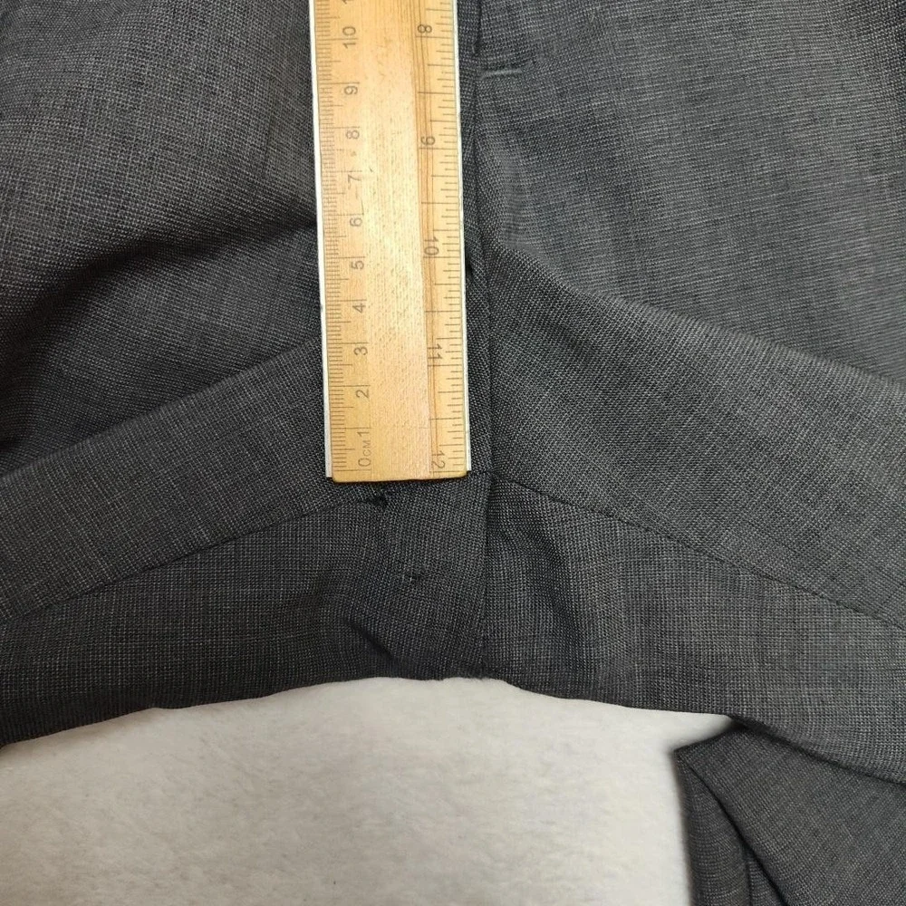 Banana‎ Republic Pants Mens 36x34 Gray Slim Wool Spandex Marzotto Dress Slacks